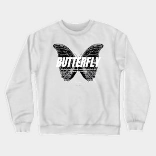 Metamorphosis Magic: Butterfly Tee Crewneck Sweatshirt